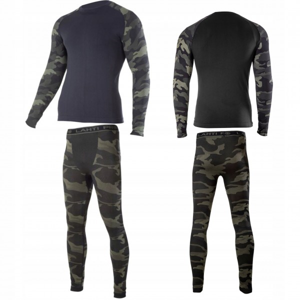 LAHTI PRO ZESTAW KOSZULKA + KALESONY TERMOAKTYWNE L41208/9 MORO r. L/XL