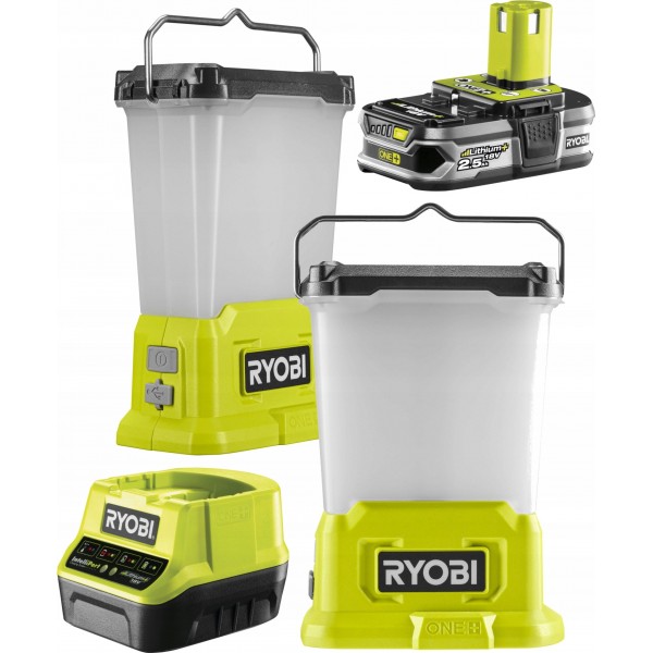 LATARKA LAMPA LED BIWAKOWA 850 Lm RYOBI RLL18-0 AKUMULATOROWA 2,5Ah ŁADOWA LATARKA LAMPA LED BIWAKOWA 850 Lm RYOBI RLL18-0 AKUMULATOROWA 2,5Ah ŁADOWA