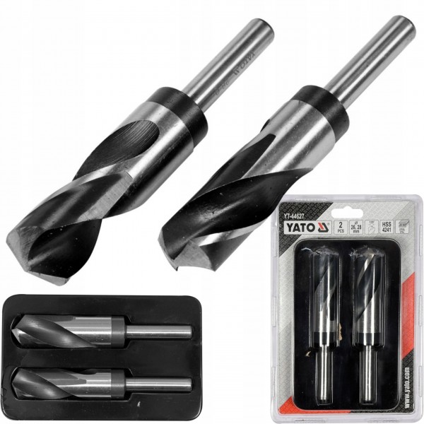 YATO ZESTAW WIERTEŁ DO METALU WIERTŁO HSS 2szt 26-28MM YT-44627 YATO ZESTAW WIERTEŁ DO METALU WIERTŁO HSS 2szt 26-28MM YT-44627