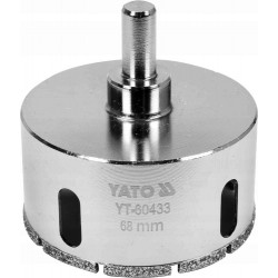 YT-60433 YATO WIERTŁO DIAMENTOWE DO GRESU OTWORNICA 68 mm CERAMIKA