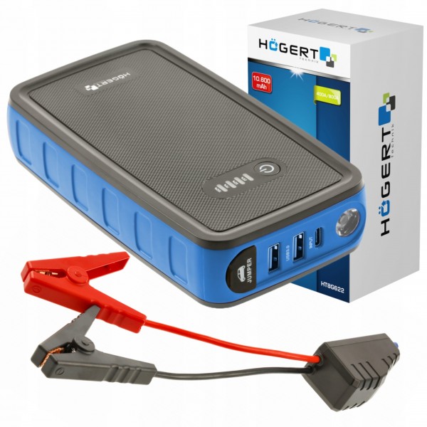 HOEGERT STARTER URZĄDZENIE ROZRUCHOWE 400A POWERBANK 12 V USB-C HT8G622 HOEGERT STARTER URZĄDZENIE ROZRUCHOWE 400A POWERBANK 12 V USB-C HT8G622