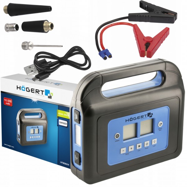 HOEGERT STARTER URZĄDZENIE ROZRUCHOWE 400A KOMPRESOR POWERBANK HT8G624 HOEGERT STARTER URZĄDZENIE ROZRUCHOWE 400A KOMPRESOR POWERBANK HT8G624