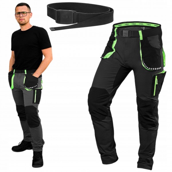 NEO SPODNIE ROBOCZE PREMIUM 4 WAY STRETCH ODBLASKI WZMACNIANE 81-290 XL/54 NEO SPODNIE ROBOCZE PREMIUM 4 WAY STRETCH ODBLASKI WZMACNIANE 81-290 XL/54