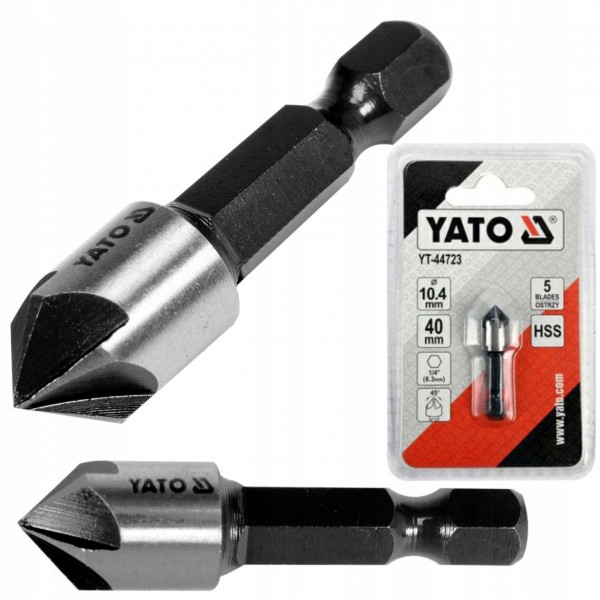 YATO POGŁĘBIACZ DO METALU 10,4MM HEX YT-44723 YATO POGŁĘBIACZ DO METALU 10,4MM HEX YT-44723