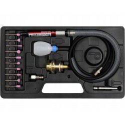 VOREL 80970 ZESTAW SZLIFIERKA PNEUMATYCZNA PROSTA MINI 16 EL.
