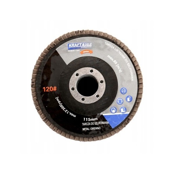 TARCZA LISTKOWA DO SZLIFOWANIA LAMELKOWA 115MM P60 KD961