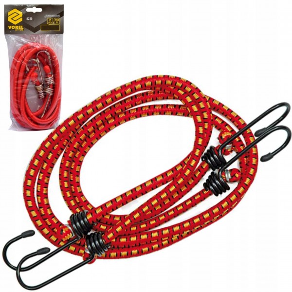 VOREL GUMY NA BAGAŻNIK ŚCIĄGACZE ELASTYCZNE 2SZT. X 150CM X 8MM 82315 VOREL GUMY NA BAGAŻNIK ŚCIĄGACZE ELASTYCZNE 2SZT. X 150CM X 8MM 82315