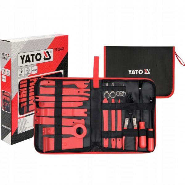 YATO ZESTAW ŚCIĄGACZY DO TAPICERKI I RADIA WYMIJAKI 19 SZTUK +ETUI YT-08442 YATO ZESTAW ŚCIĄGACZY DO TAPICERKI I RADIA WYMIJAKI 19 SZTUK +ETUI YT-08442