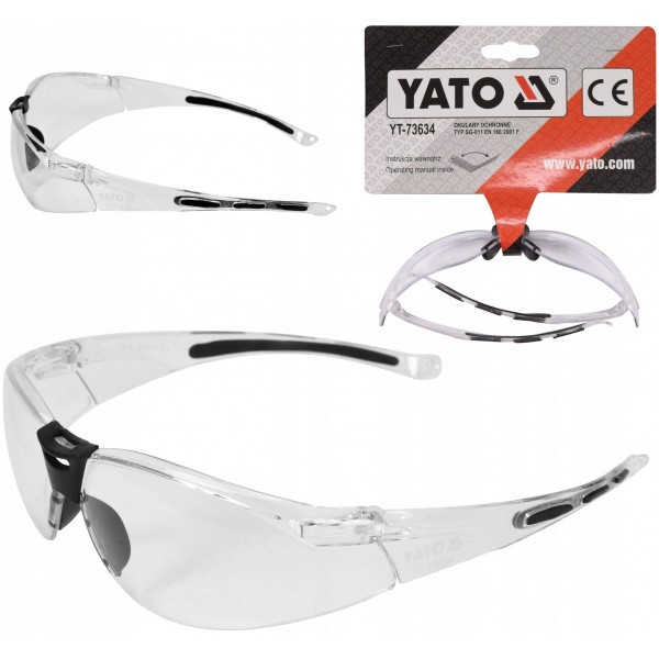OKULARY OCHRONNE GOOGLE BEZBARWNE YATO YT-73634 OKULARY OCHRONNE GOOGLE BEZBARWNE YATO YT-73634