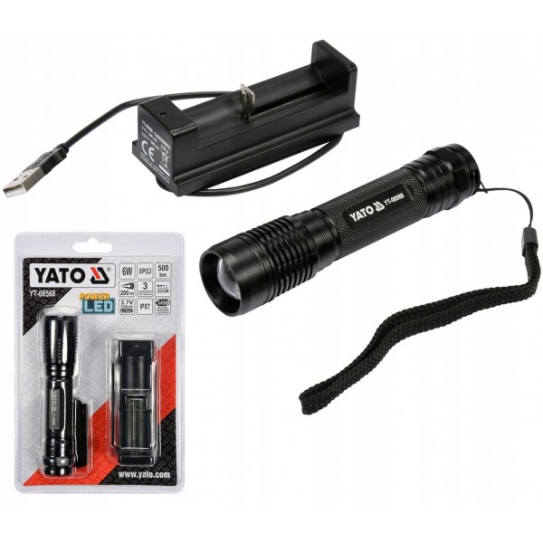 YATO YT-08568 LATARKA XP-G3 CREE 6W AKUMULATOROWA YATO YT-08568 LATARKA XP-G3 CREE 6W AKUMULATOROWA