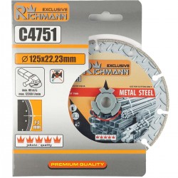 C4751 RICHMANN TARCZA DIAMENTOWA DO CIĘCIA METALU ŻELIWA STALI 125x1,4 MM
