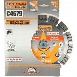 C4679 RICHMANN TARCZA DIAMENTOWA DO CIĘCIA CEGŁY BETONU ZBROJONEGO 180 MM