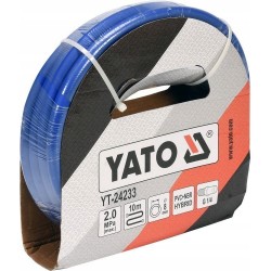 YATO WĄŻ PRZEWÓD PNEUMATYCZNY HYBRYDOWY 10m 1/4'' fi 8.0mm ZAKUTY YT-24233