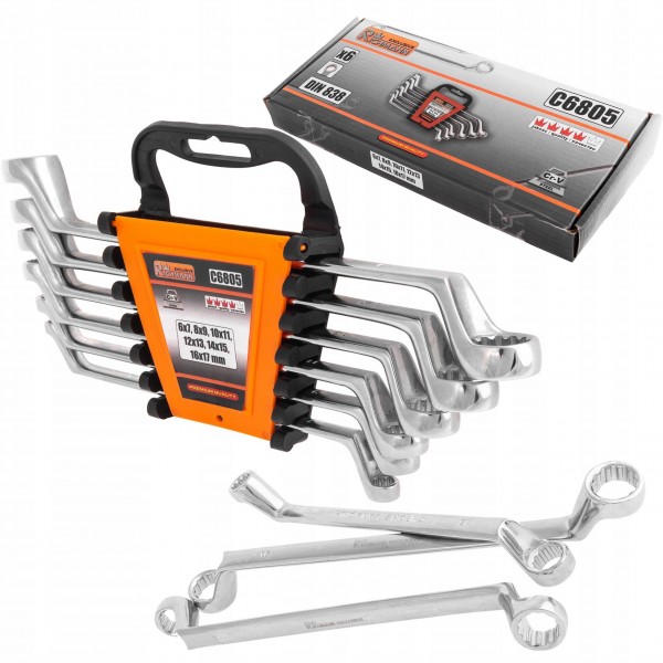 RICHMANN ZESTAW KLUCZE OCZKOWO-GIĘTE POLER CLIP 6-17 MM 6 ELEMENTÓW C6805 RICHMANN ZESTAW KLUCZE OCZKOWO-GIĘTE POLER CLIP 6-17 MM 6 ELEMENTÓW C6805