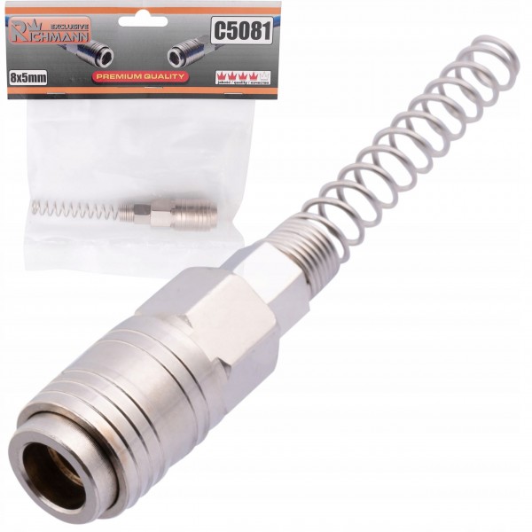 RICHMANN KOŃCÓWKA DO PRZEWODU POLIURETANOWEGO PNEUM 8 x 5 MM "ŻEŃSKA" C5081 RICHMANN KOŃCÓWKA DO PRZEWODU POLIURETANOWEGO PNEUM 8 x 5 MM "ŻEŃSKA" C5081