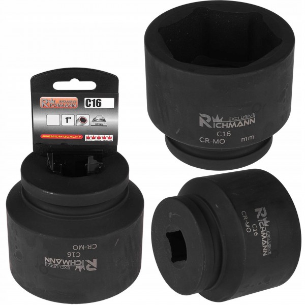 RICHMANN NASADKA 1" 100 MM UDAROWA 6-kątna STAL CHROMOWO-MOLIBDENOWA C1698 RICHMANN NASADKA 1" 100 MM UDAROWA 6-kątna STAL CHROMOWO-MOLIBDENOWA C1698