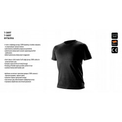 NEO T-SHIRT CZARNY ROBOCZY bawełna 81-610 R. M