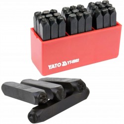 YATO ZESTAW ZNACZNIKI NUMERATORY LITEROWE 6MM 27EL