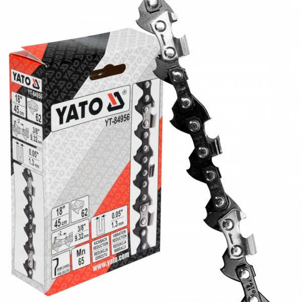 YATO ŁAŃCUCH TNĄCY DO PILARKI DO PROWADNICY 18" 3/8" 62 OGNIWA YT-84956 YATO ŁAŃCUCH TNĄCY DO PILARKI DO PROWADNICY 18" 3/8" 62 OGNIWA YT-84956