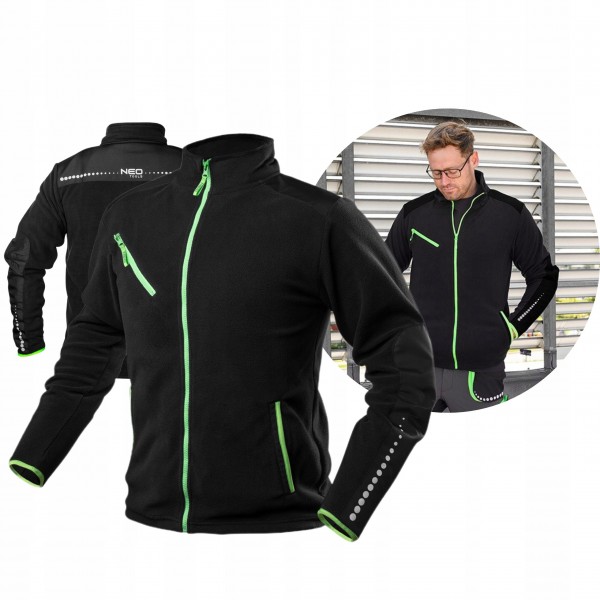 NEO BLUZA POLAROWA POLAR KURTKA ROBOCZA CZARNA WZMOCNIENIA Z CORDURY r.M NEO BLUZA POLAROWA POLAR KURTKA ROBOCZA CZARNA WZMOCNIENIA Z CORDURY r.M