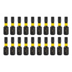 GRAPHITE BITY KOŃCÓWKI UDAROWE TORX TX25 25MM 20EL