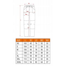 NEO SPODNIE ROBOCZE DO PASA PREMIUM PRO CORDURA NYCO BAWEŁNA 81-234 XL/54