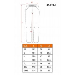NEO SPODNIE ROBOCZE JEANS DENIM DO PASA WZMOCNIONE BAWEŁNA 81-229 M/50