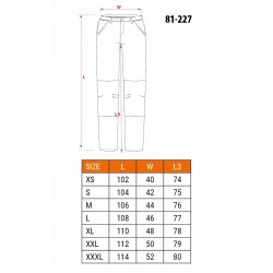 NEO SPODNIE ROBOCZE PREMIUM DO PASA CORDURA PROFILED BAWEŁNA 81-227 S/48