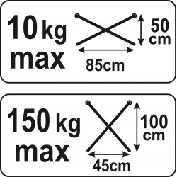YATO STOJAK LAKIERNICZY ROZSTAWNY 227kg KOBYŁKA PODSTAWKA MAX 150KG YT-5555