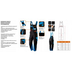 NEO OGRODNICZKI ROBOCZE HD+ BAWEŁNA DO PASA NA SZELKACH 81-245 XL/54