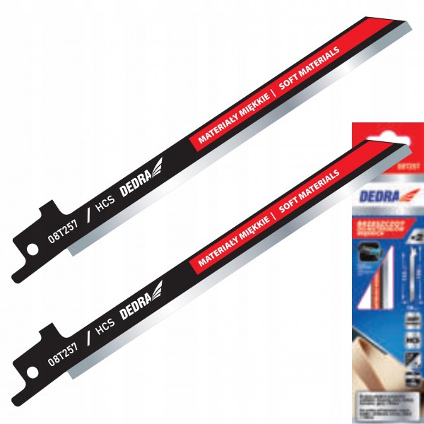 DEDRA 2 BRZESZCZOTY PIŁY SZABLASTEJ LISICY DO MATERIAL MIĘKKI 150/125mm HCS
