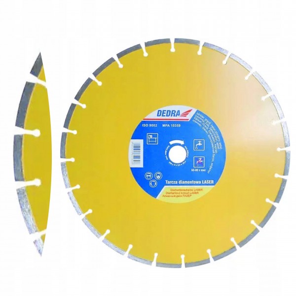 DEDRA TARCZA DIAMENTOWA LASER DO BETONU ASFALTU 350x25,4MM DEDRA H1160