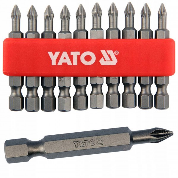 YATO ZESTAW KOŃCÓWKI WKRĘTAKOWE PHX1X50 MM 10 SZT UCHWYT 6-KĄTNY YT-0477 YATO ZESTAW KOŃCÓWKI WKRĘTAKOWE PHX1X50 MM 10 SZT UCHWYT 6-KĄTNY YT-0477