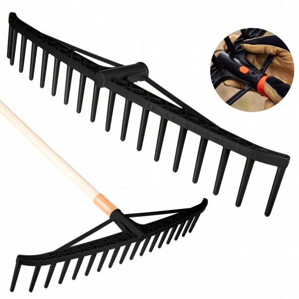VERTO GRABIE OGRODOWE DO LIŚCI SIANA WZMOCNIONE 640MM BEZ TRZONKA 15G087 VERTO GRABIE OGRODOWE DO LIŚCI SIANA WZMOCNIONE 640MM BEZ TRZONKA 15G087