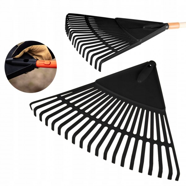 VERTO GRABIE OGRODOWE LIŚCI SIANA CZARNE 480MM PAZURKI BEZ TRZONKA 15G085 VERTO GRABIE OGRODOWE LIŚCI SIANA CZARNE 480MM PAZURKI BEZ TRZONKA 15G085