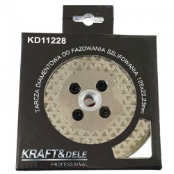 TARCZA DIAMENTOWA DO FAZOWANIA SZLIFOWANIA PŁYTEK GRESU 125MM M14 KD11228