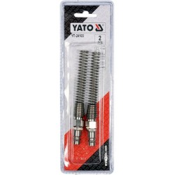 YATO STALOWE SZYBKOZŁĄCZE M ZE SPRĘZYNĄ NA WĄŻ 6X10MM 2 SZTUKI YT-24103
