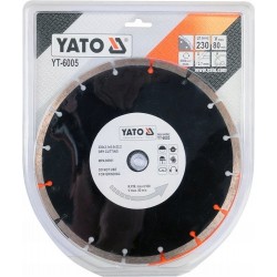 YATO TARCZA DIAMENTOWA DO CIĘCIA BETONU CEGŁY KAMIENIA SUCHO 230mm YT-6005