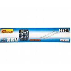 RICHMANN ZESTAW KLUCZE PŁASKO-OCZKOWE 34-50MM 6 ELEMENTÓW PŁACHTA C6346