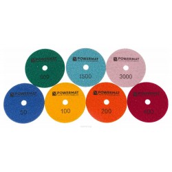TARCZA DIAMENTOWA ZESTAW DO SZLIFOWANIA GRESU DYSK POWERMAT PM-DPP-100TS