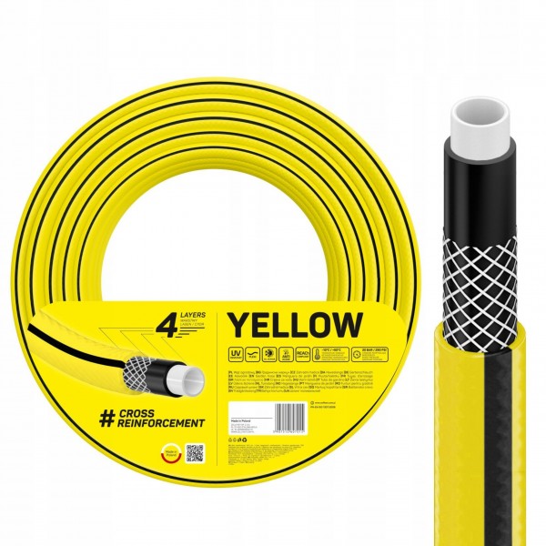 CELLFAST WĄŻ OGRODOWY 4 WARSTWOWY NIE SKRĘCAJĄCY 1 CAL 20 BAR 20M 1" POLSKI CELLFAST WĄŻ OGRODOWY 4 WARSTWOWY NIE SKRĘCAJĄCY 1 CAL 20 BAR 20M 1" POLSKI
