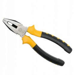 VOREL SZCZYPCE UNIWERSALNE ZĄBKOWANE SZCZĘKI 180 MM KOLOR ŻÓŁTY 40042
