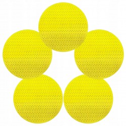 DEDRA TARCZKI ŚCIERNE 5szt PERFOROWANE SZLIFIER DO GIPSU 180mm GR.40 Al2O3