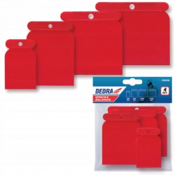 DEDRA SZPACHLE MALARSKIE PLASTIKOWE ZESTAW 4SZT: 50, 80, 100, 120MM 15B008