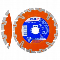 DEDRA TARCZA DIAMENTOWA SUPER TURBO ZBROJONY BETON KAMIEŃ 150x22,2MM H1244