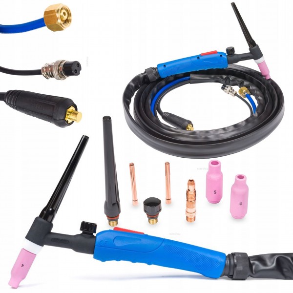 POWERMAT PRZEWÓD SPAWALNICZY 4M UCHWYT TIG LIFT KONEKTOR 35/50 TIG-17V-35 POWERMAT PRZEWÓD SPAWALNICZY 4M UCHWYT TIG LIFT KONEKTOR 35/50 TIG-17V-35