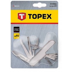 TOPEX NÓŻ SCYZORYK 11 OSTRZY STAL NIERDZEWNA SURVIVAL TURYSTYCZNY 98Z116