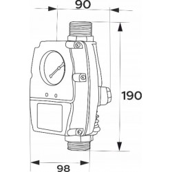 OMNIGENA HYDROFOR POMPA WZ 750 230V ZESTAW HYDROFOROWY OPC59 48L/MIN H 74m