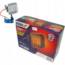 DEDRA DED9970 SŁONECZKO PROMIENNIK GAZOWY NA BUTLE PIECYK NAGRZEWNICA 4,6KW