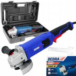 DEDRA SZLIFIERKA KĄTOWA KĄTÓWKA SIECIOWA Z REGULACJĄ 230V 1200W DED7952